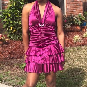 Homecoming ruffled dress